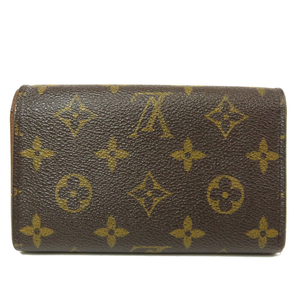 Louis Vuitton fold Bi Monogram Wallet Monnaie Porte Bietrezor Canvas